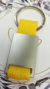 Portachiavi con strap colorato, personalizzabile con anni di nascita famiglia (R59-R60-R61-R62-R63)